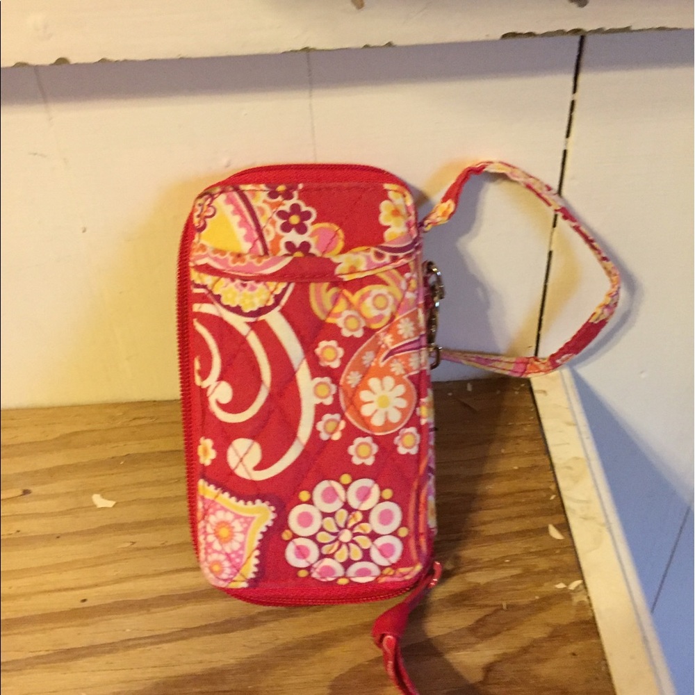 Vera Bradley Raspberry Fizz Wristlet